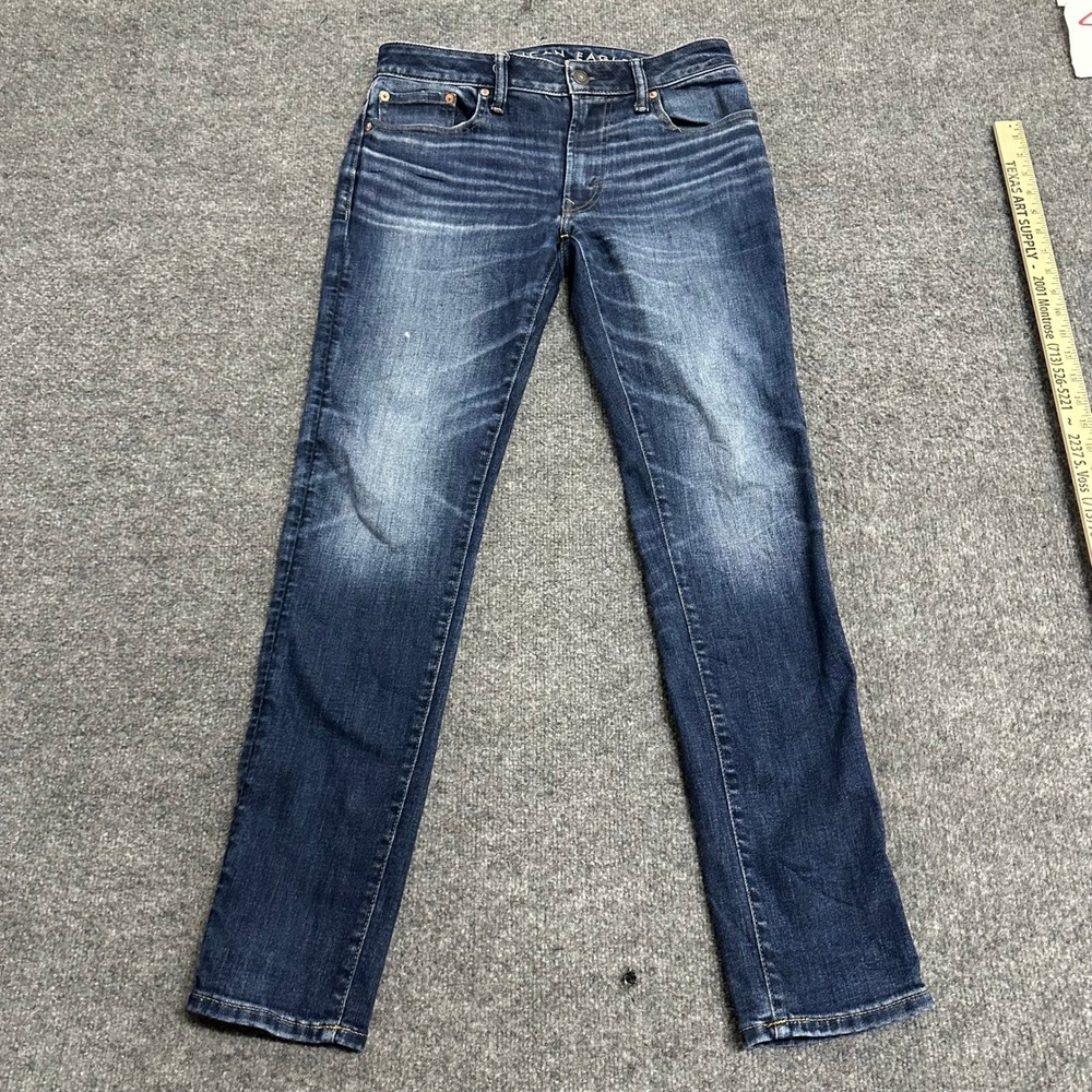 American Eagle Jeans Mens 29x32 Blue AirFlex Slim Fit Dark Wash Stretch Denim